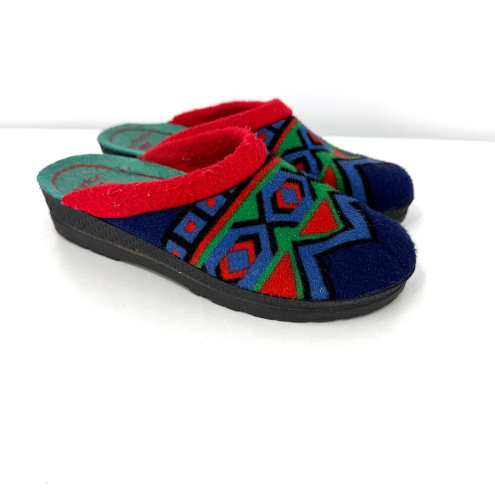 ROHDE Wool Clogs Slippers Womens 36 Tribal Aztec Southwest Indie Germany